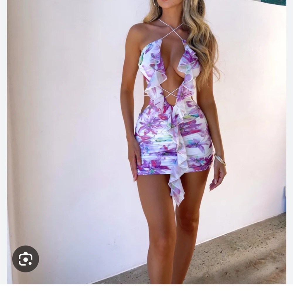 Floral Halter Dress